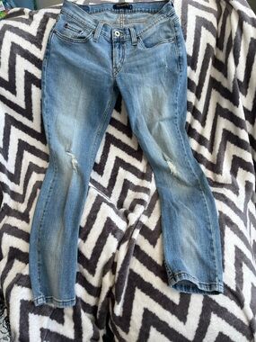 Levi's Light Blue Distressed Skinny Jeans